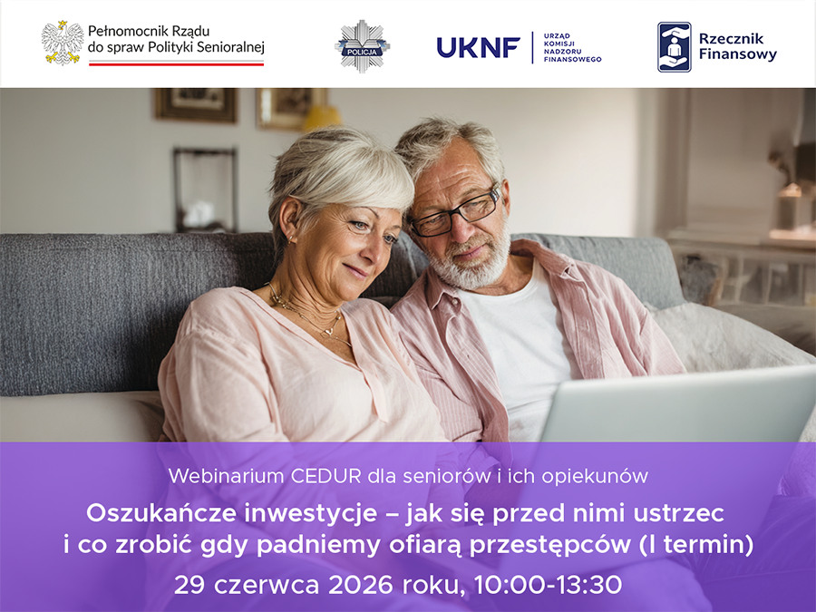 Zal 3 Grafika webinarium CEDUR dla seniorow i ich opiekunow 29 czerwca 2026 roku